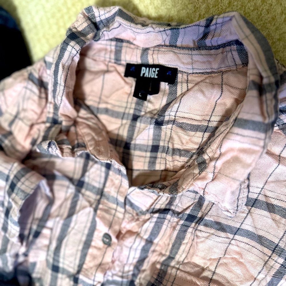 Pink, Paige flannel, size large